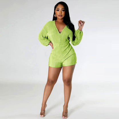 Chic Spring Jumpsuit for Women – Long Sleeve One - Piece Outfit - Yourstylesite