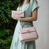 Chic Vegan Leather Satchel & Matching Wristlet – Stylish & Versatile - Yourstylesite