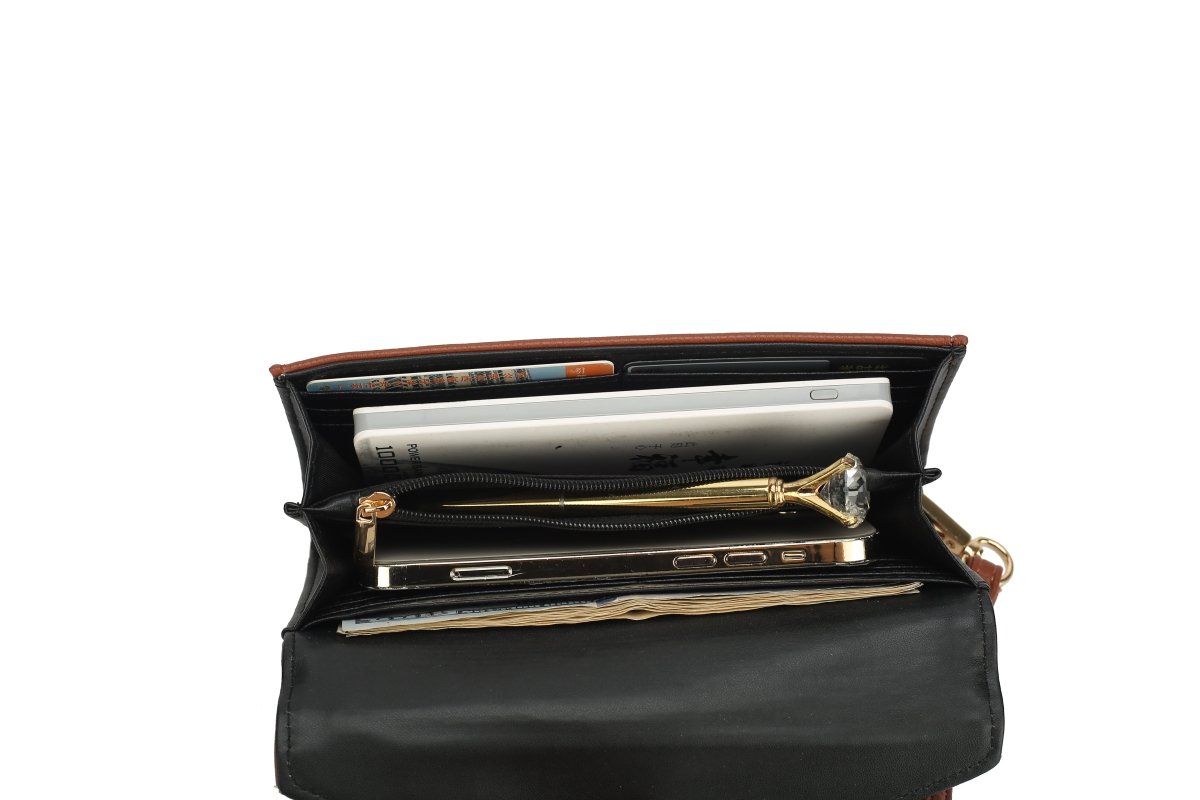 Chic Vegan Leather Satchel &amp; Matching Wristlet – Stylish &amp; Versatile - Yourstylesite