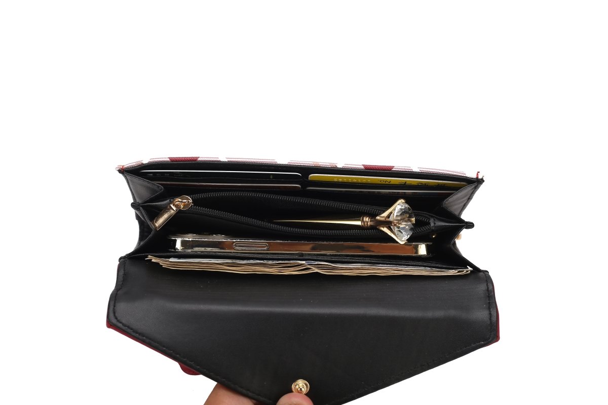 Christine Chic Plaid Vegan Leather Satchel &amp; Wallet Set - Yourstylesite