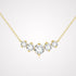 Classic 14K Gold Round Cut Moissanite Pendant Necklace - Yourstylesite