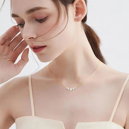 Classic 14K Gold Round Cut Moissanite Pendant Necklace - Yourstylesite