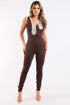 Dazzle in Style - Sexy Embellished Bodycon Jumpsuit - Yourstylesite
