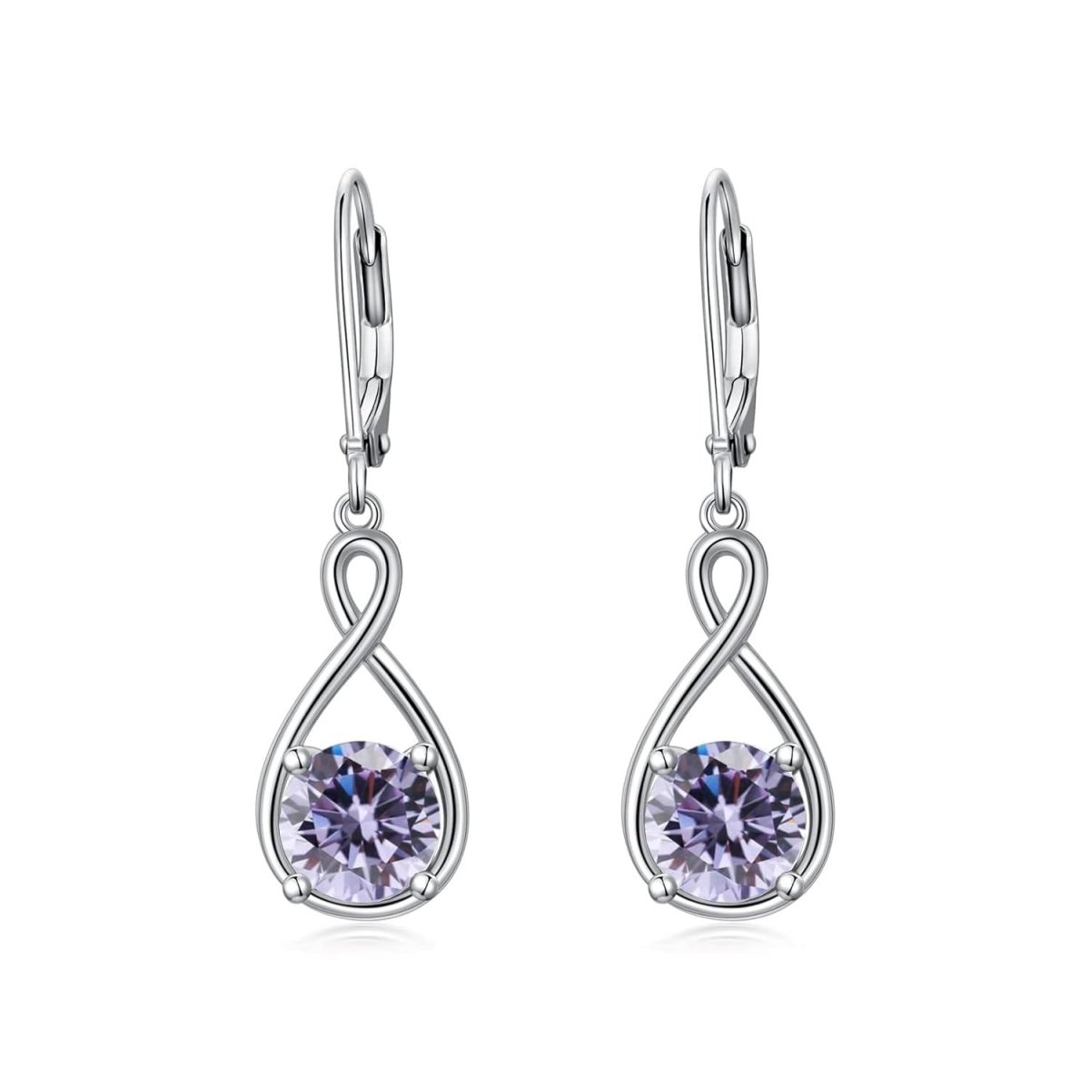 Elegant 925 Sterling Silver Zircon Drop Earrings - Yourstylesite