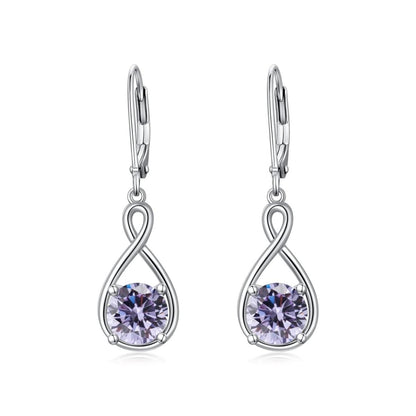 Elegant 925 Sterling Silver Zircon Drop Earrings - Yourstylesite