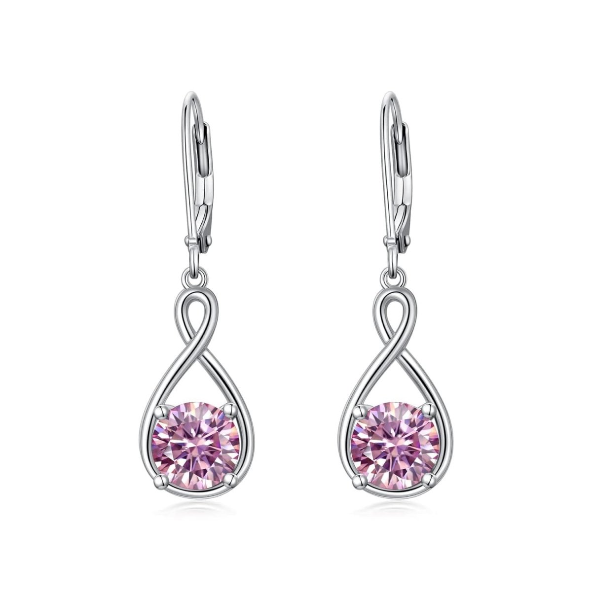 Elegant 925 Sterling Silver Zircon Drop Earrings - Yourstylesite