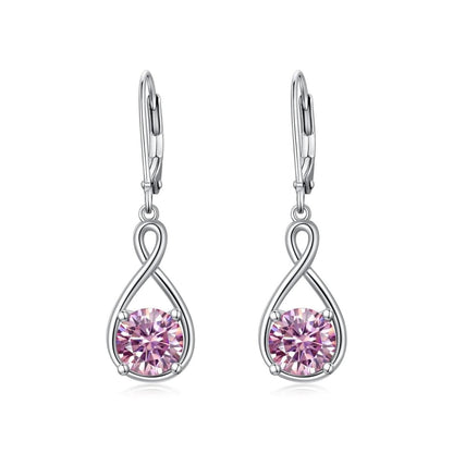 Elegant 925 Sterling Silver Zircon Drop Earrings - Yourstylesite