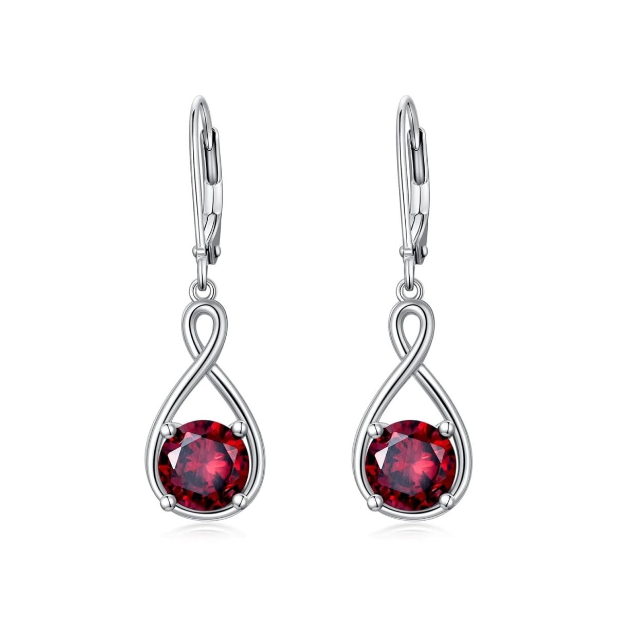 Elegant 925 Sterling Silver Zircon Drop Earrings - Yourstylesite