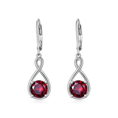 Elegant 925 Sterling Silver Zircon Drop Earrings - Yourstylesite