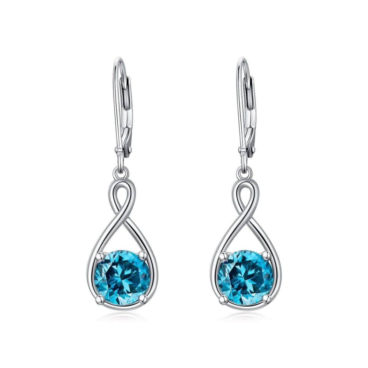 Elegant 925 Sterling Silver Zircon Drop Earrings - Yourstylesite