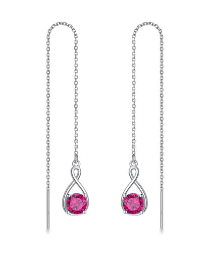 Elegant 925 Sterling Silver Zircon Drop Earrings - Yourstylesite