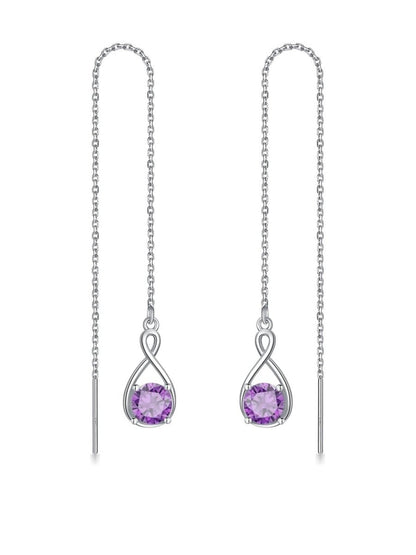Elegant 925 Sterling Silver Zircon Drop Earrings - Yourstylesite