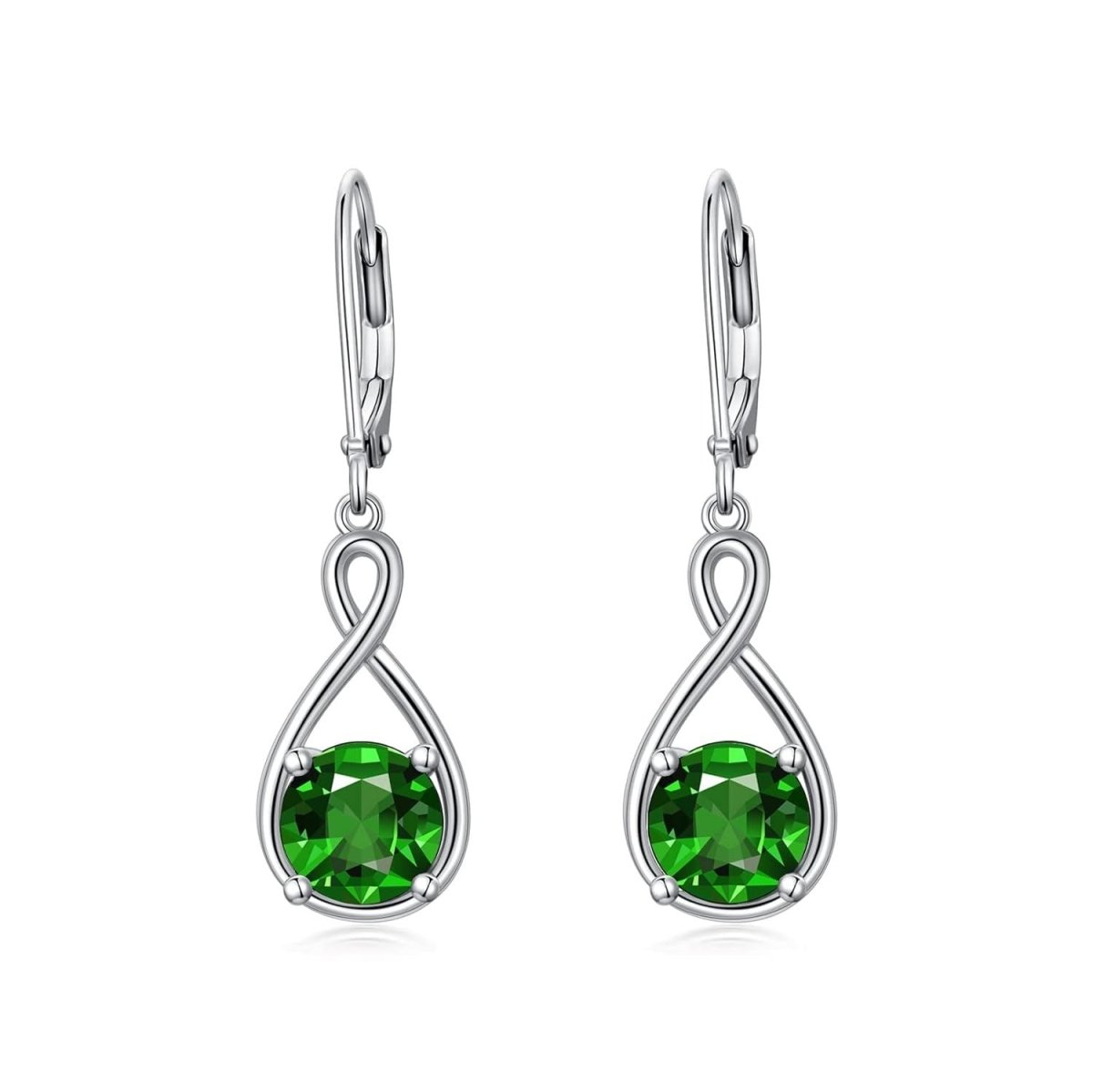 Elegant 925 Sterling Silver Zircon Drop Earrings - Yourstylesite