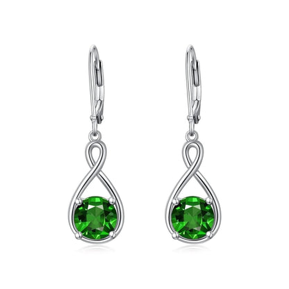 Elegant 925 Sterling Silver Zircon Drop Earrings - Yourstylesite