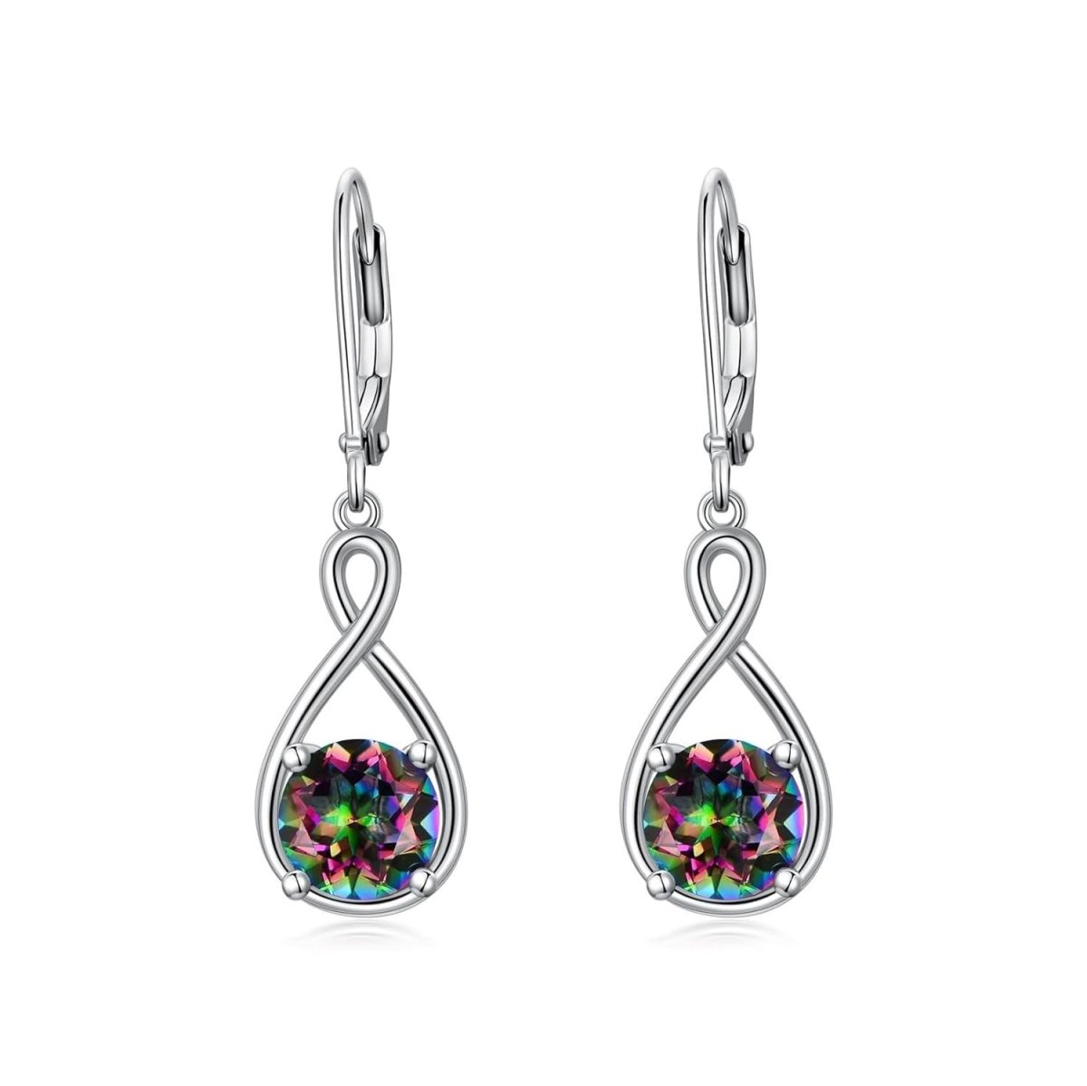 Elegant 925 Sterling Silver Zircon Drop Earrings - Yourstylesite