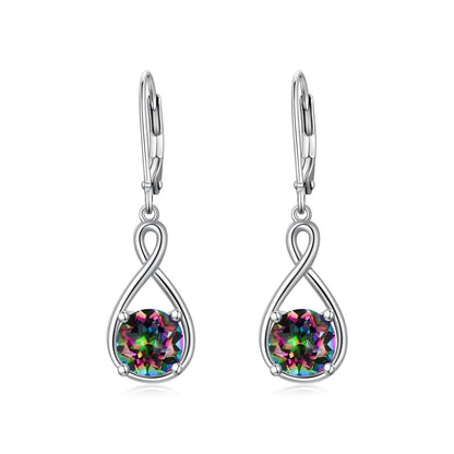 Elegant 925 Sterling Silver Zircon Drop Earrings - Yourstylesite