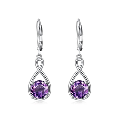 Elegant 925 Sterling Silver Zircon Drop Earrings - Yourstylesite