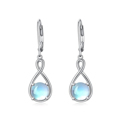 Elegant 925 Sterling Silver Zircon Drop Earrings - Yourstylesite