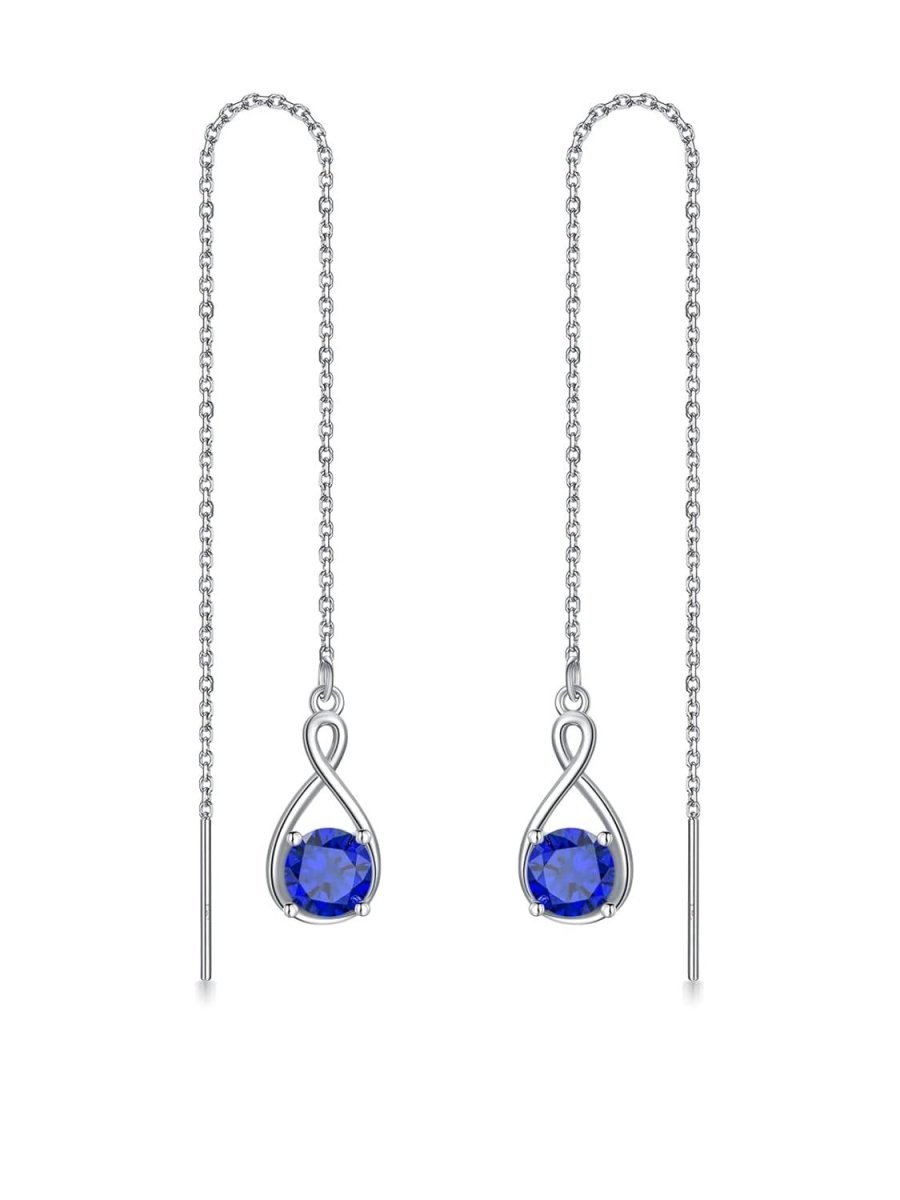 Elegant 925 Sterling Silver Zircon Drop Earrings - Yourstylesite