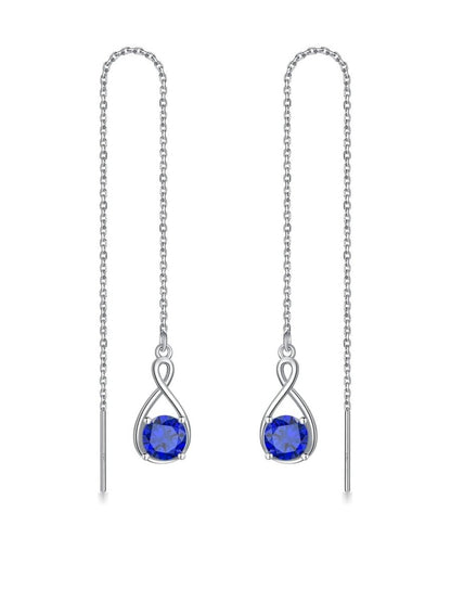 Elegant 925 Sterling Silver Zircon Drop Earrings - Yourstylesite