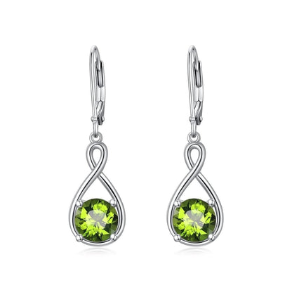 Elegant 925 Sterling Silver Zircon Drop Earrings - Yourstylesite