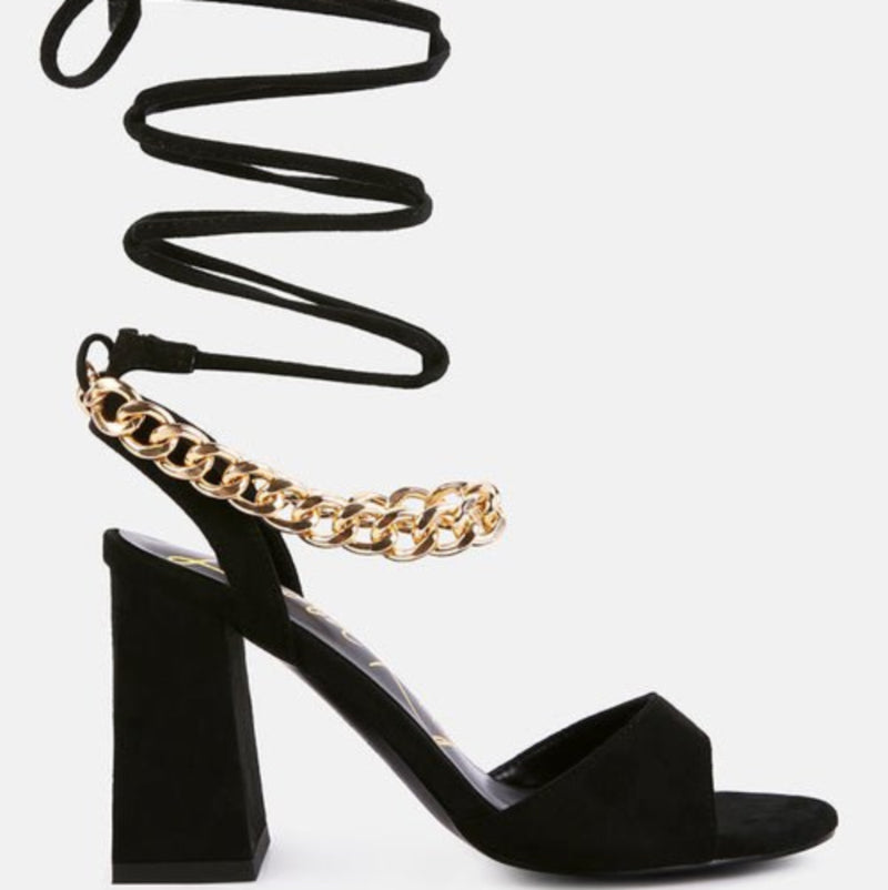 Gone Gurl Metal Chain Sandals - Yourstylesite