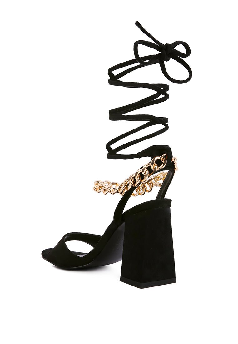 Gone Gurl Metal Chain Sandals - Yourstylesite