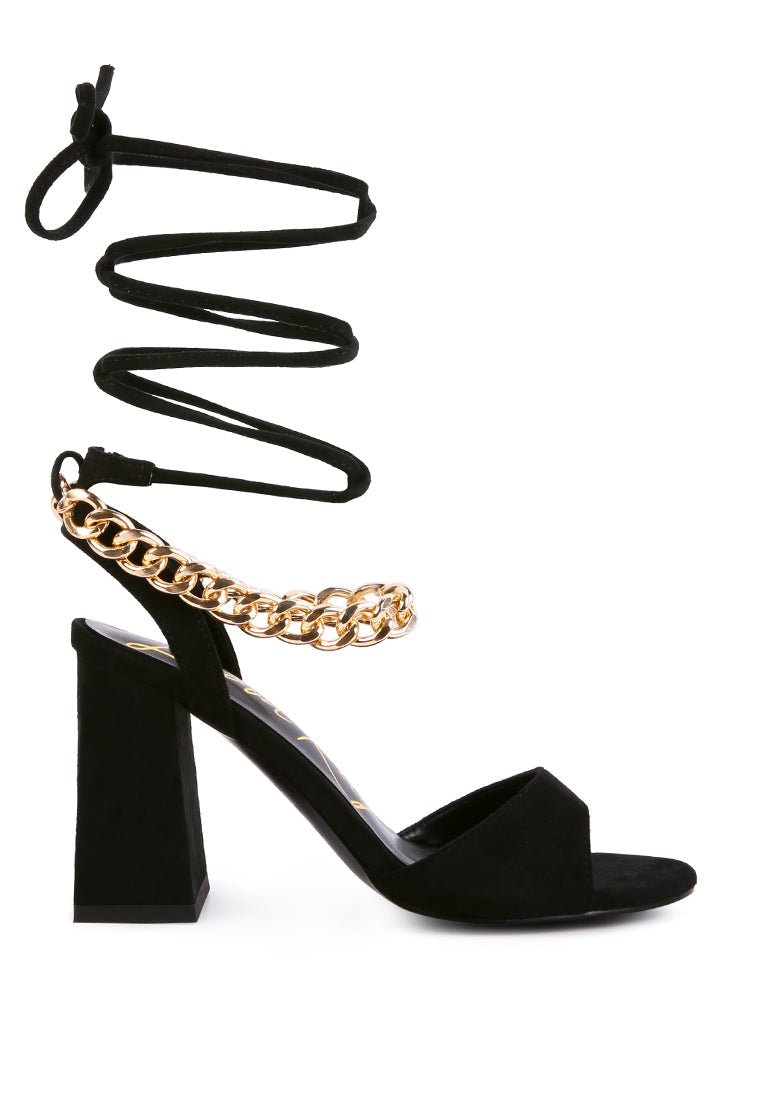 Gone Gurl Metal Chain Sandals - Yourstylesite
