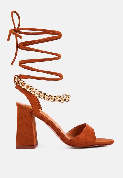 Gone Gurl Metal Chain Sandals - Yourstylesite