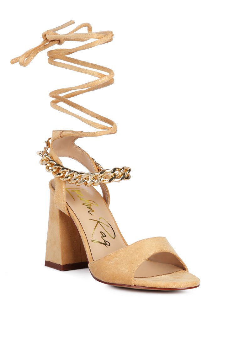 Gone Gurl Metal Chain Sandals - Yourstylesite