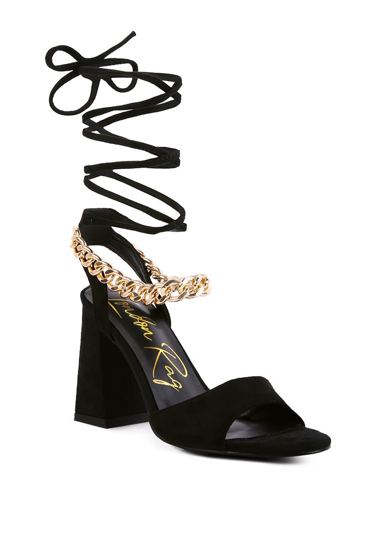 Gone Gurl Metal Chain Sandals - Yourstylesite