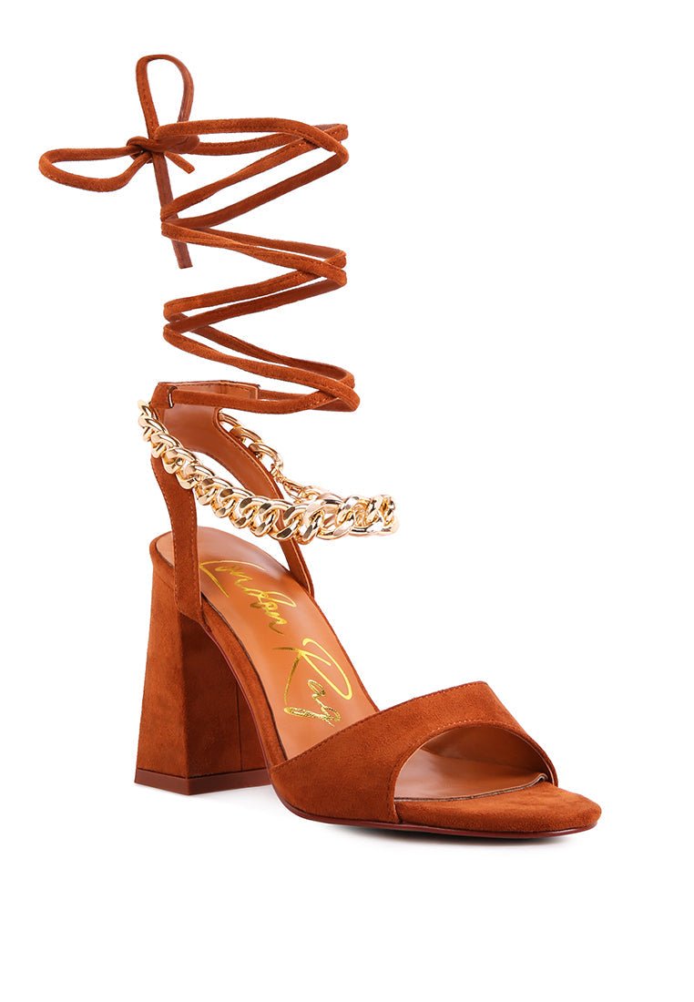Gone Gurl Metal Chain Sandals - Yourstylesite