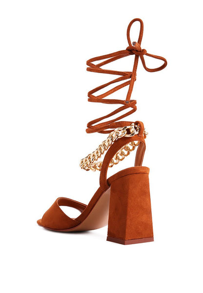 Gone Gurl Metal Chain Sandals - Yourstylesite