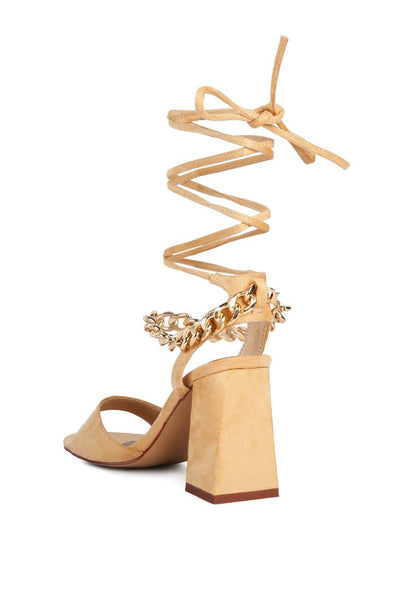 Gone Gurl Metal Chain Sandals - Yourstylesite