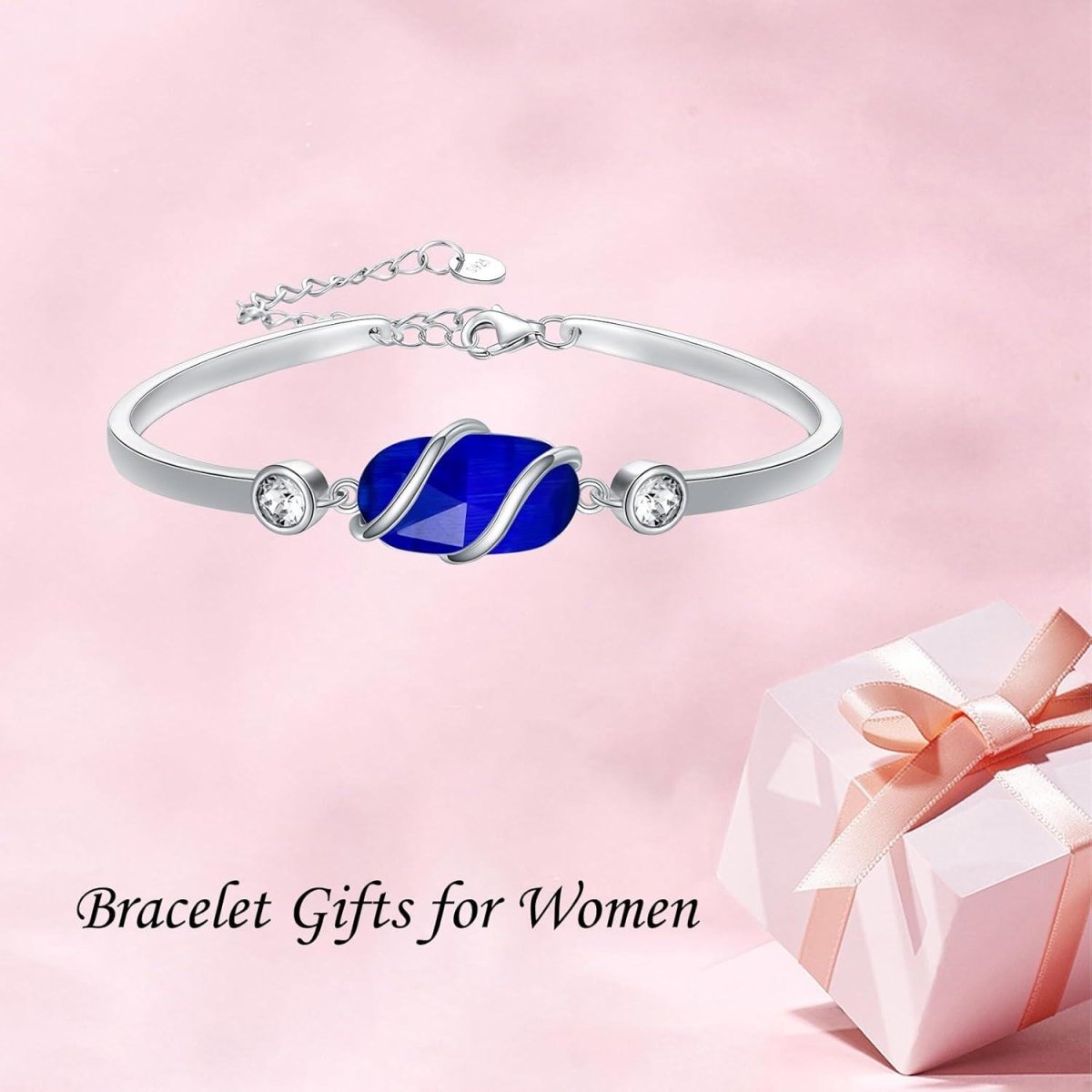 Green Malachite &amp; Sterling Silver Bangle for Elegant Women - Yourstylesite