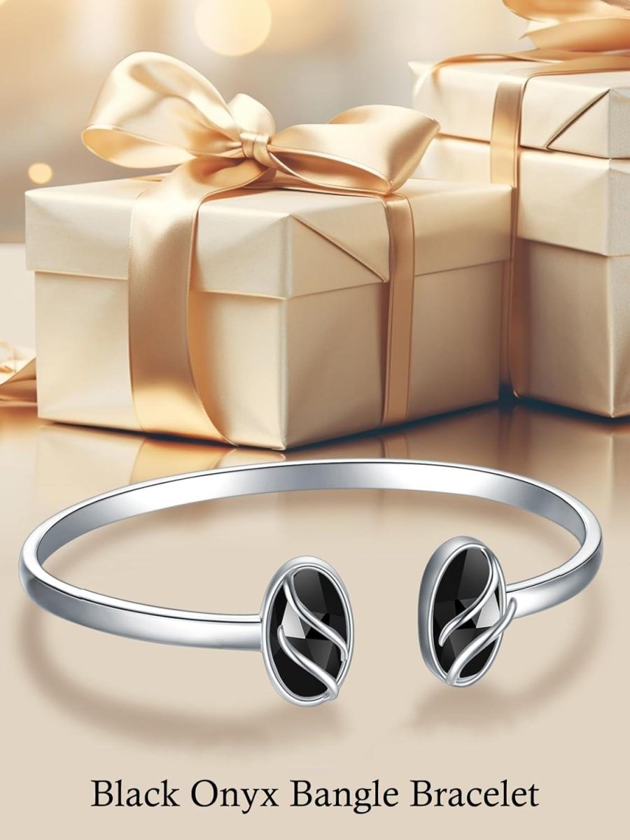 Green Malachite &amp; Sterling Silver Bangle for Elegant Women - Yourstylesite