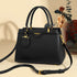 Light luxury messenger bag for women, shoulder strap detail, soft PU leather finish