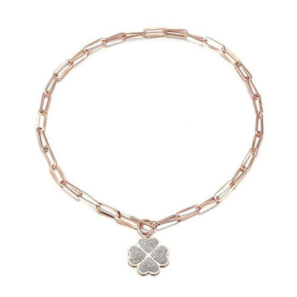 Lucky Clover Elegance: Four - Leaf Charm Necklace - Yourstylesite