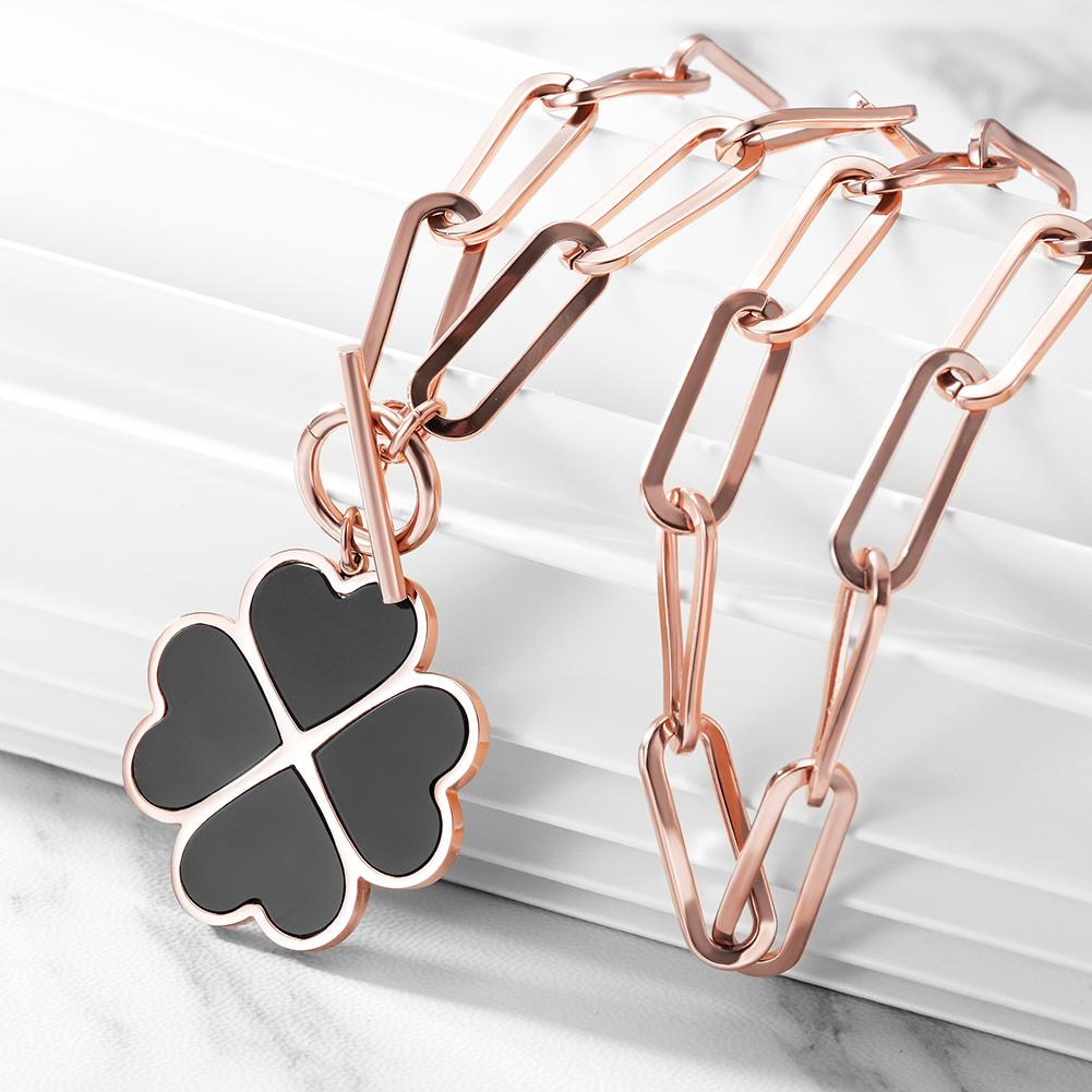Lucky Clover Elegance: Four - Leaf Charm Necklace - Yourstylesite