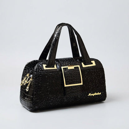 Premium Crocodile Pattern Leather Shoulder Bag - Yourstylesite