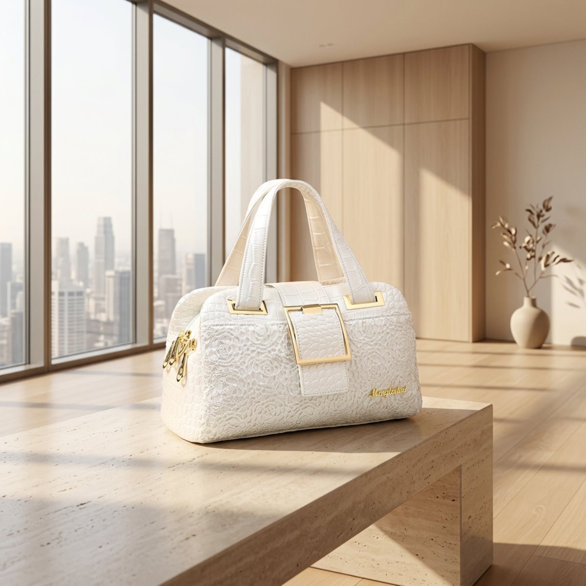 Premium Crocodile Pattern Leather Shoulder Bag - Yourstylesite