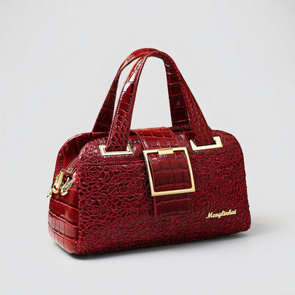 Premium Crocodile Pattern Leather Shoulder Bag - Yourstylesite