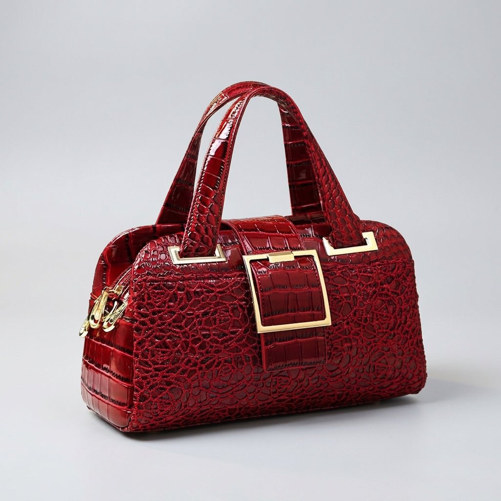 Premium Crocodile Pattern Leather Shoulder Bag - Yourstylesite