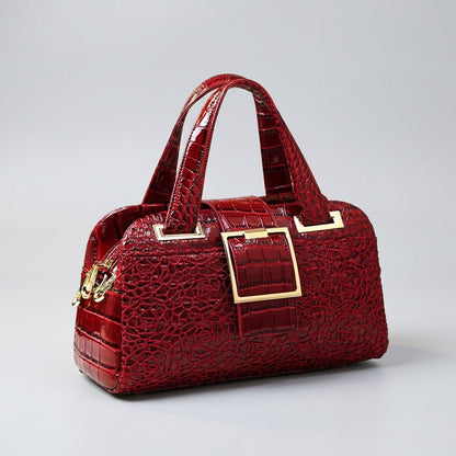 Premium Crocodile Pattern Leather Shoulder Bag - Yourstylesite