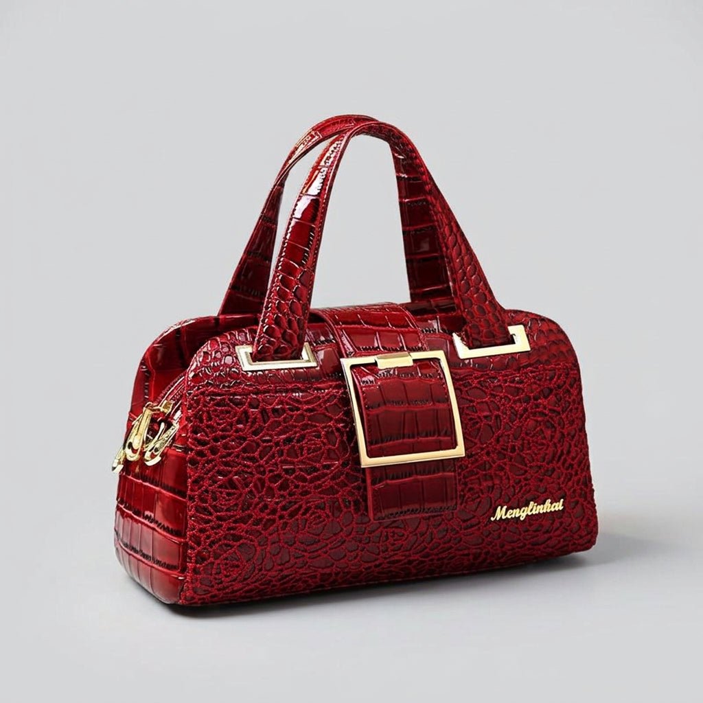 Premium Crocodile Pattern Leather Shoulder Bag - Yourstylesite
