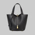 Premium Genuine Leather Bucket Bag with Classic Silhouette - Yourstylesite
