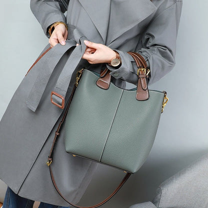 Premium Genuine Leather Large - Capacity Crossbody Shoulder Bag - Yourstylesite