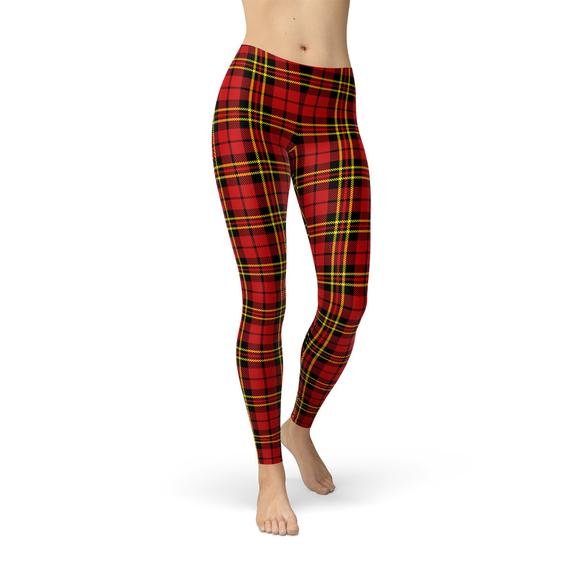 Scarlet Chic Tartan Leggings - Yourstylesite