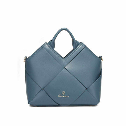 Woven PU leather women&