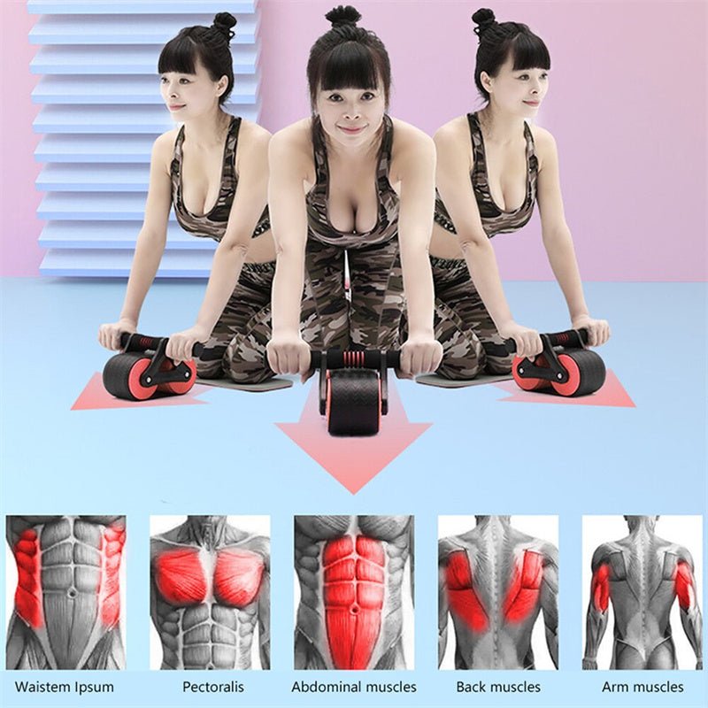 Double Wheel Abdominal Exerciser - YOURSTYLESITE